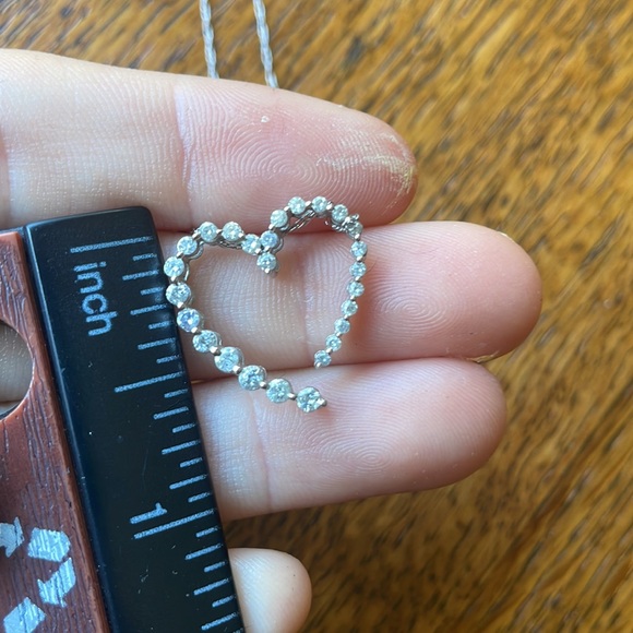 14k Diamond Heat Necklace - Picture 9 of 11